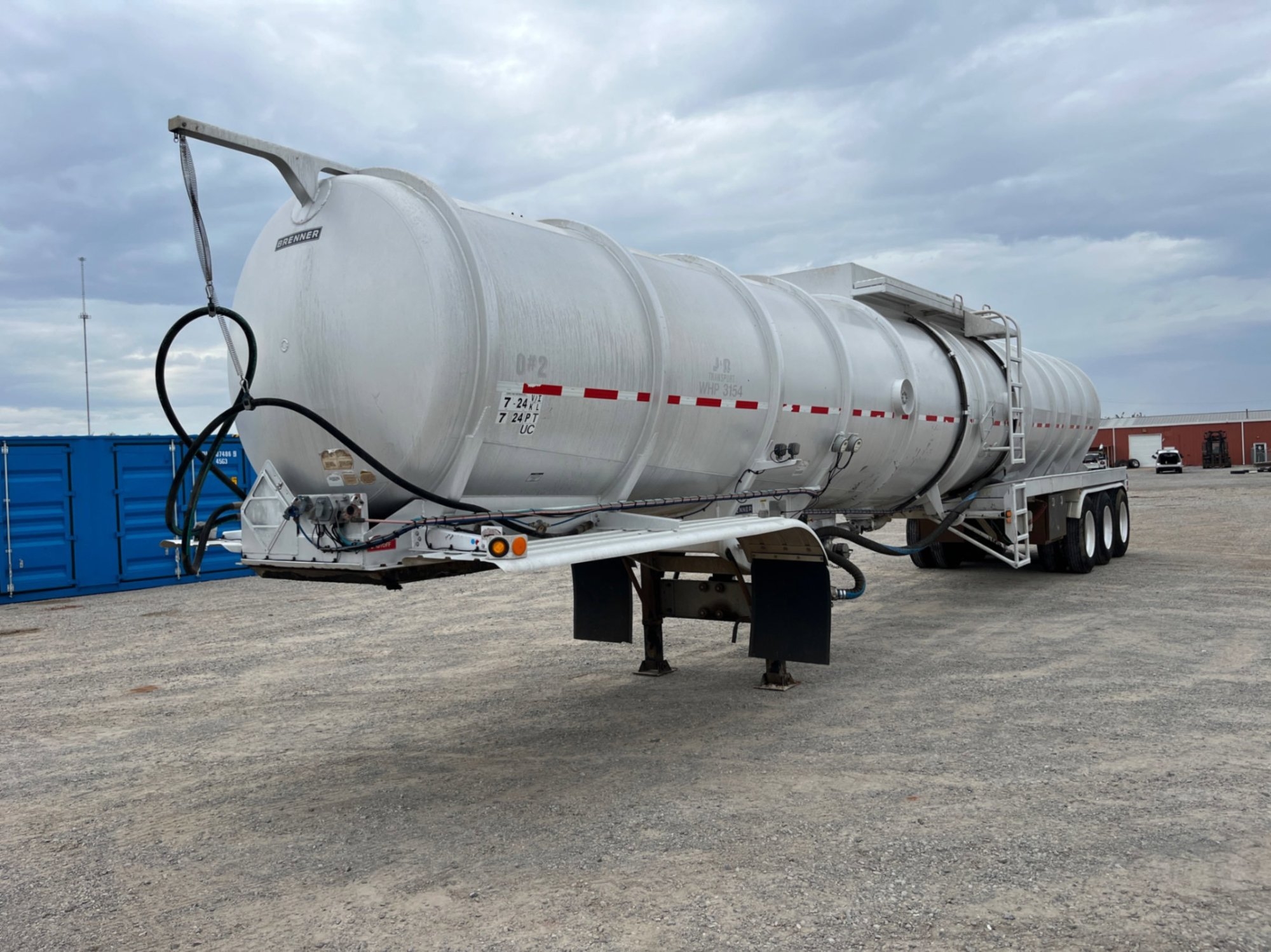 2013 BRENNER 250BBL ALUMINUM TANK TRAILER (A53843)