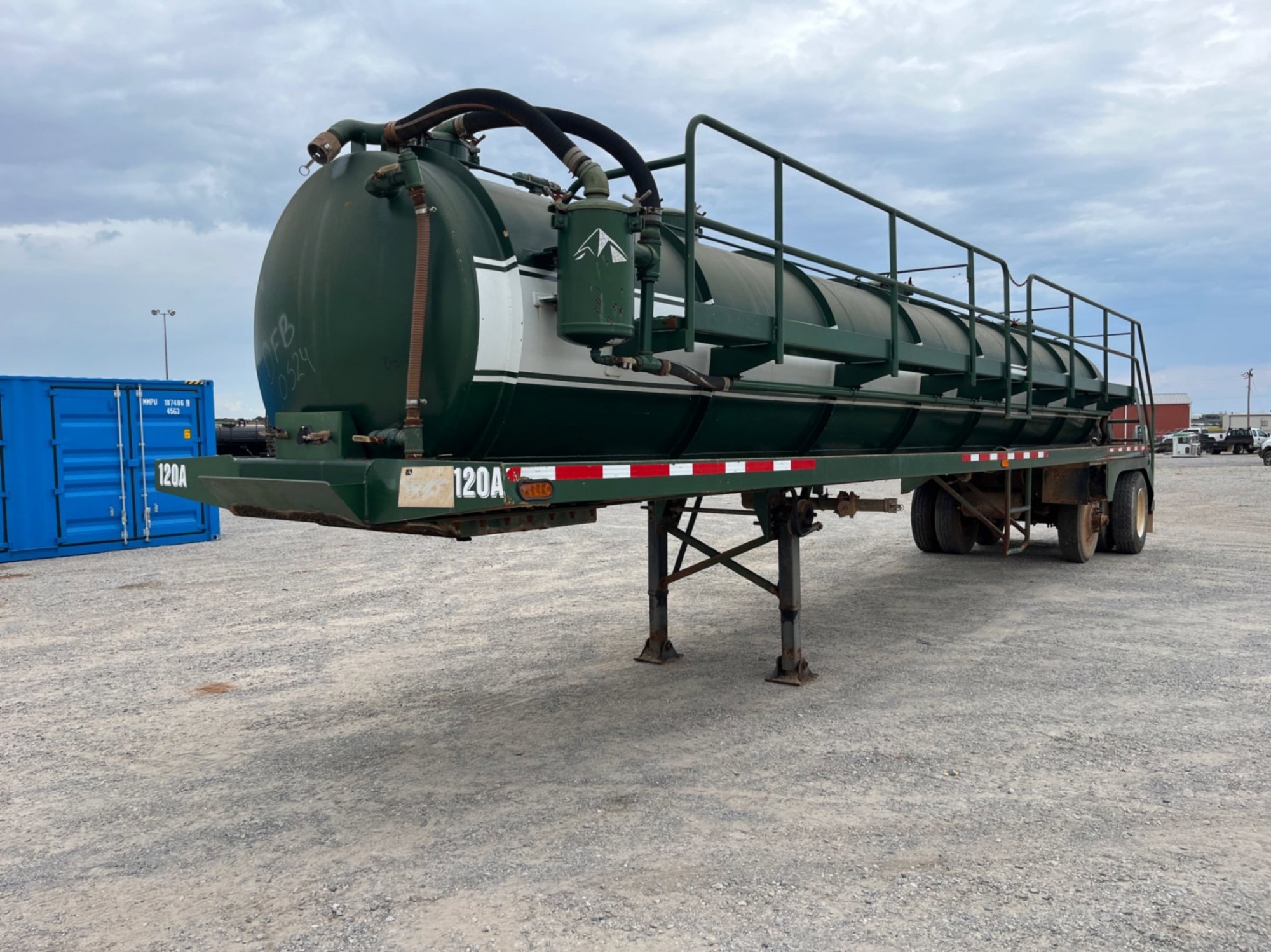 2015 PCI MFG. SOLUTIONS 130 BBL STEEL VACUUM TRAILER (A53843)