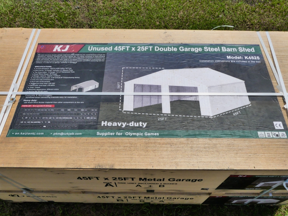 KJ 45'x25' Metal Garage (A50121)