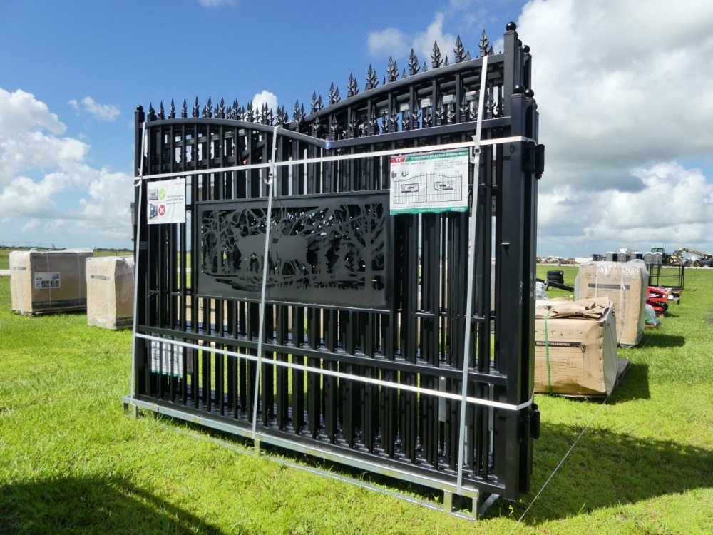 KJ 7'x20' Metal Farm Driveway Gate (A53316)
