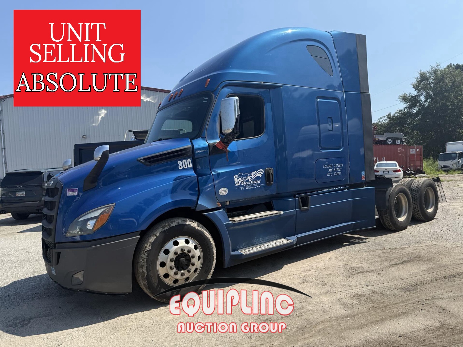 2019 FREIGHTLINER CASCADIA TANDEM AXLE SLEEPER (A53426)