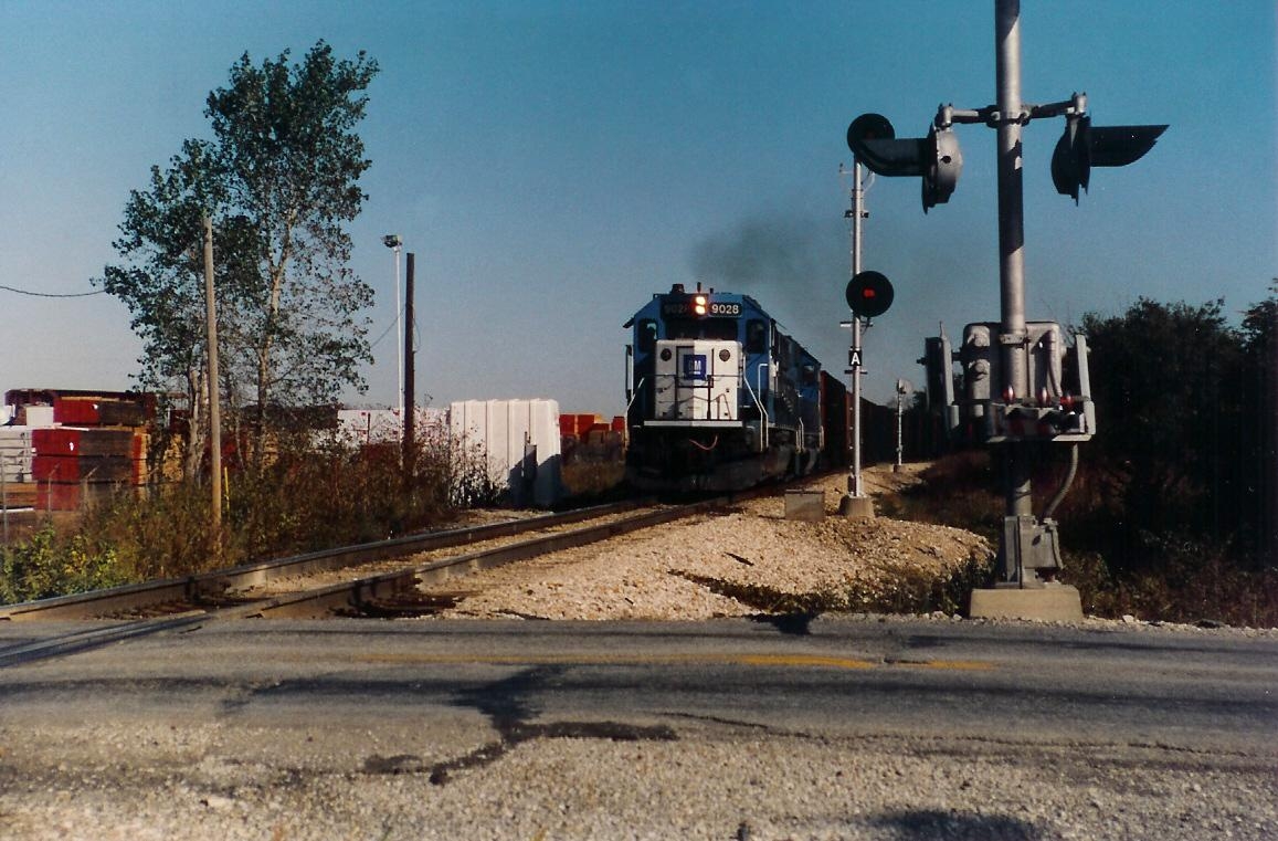 EMD Demos on KCS Grandview MO 10-11-92.jpg