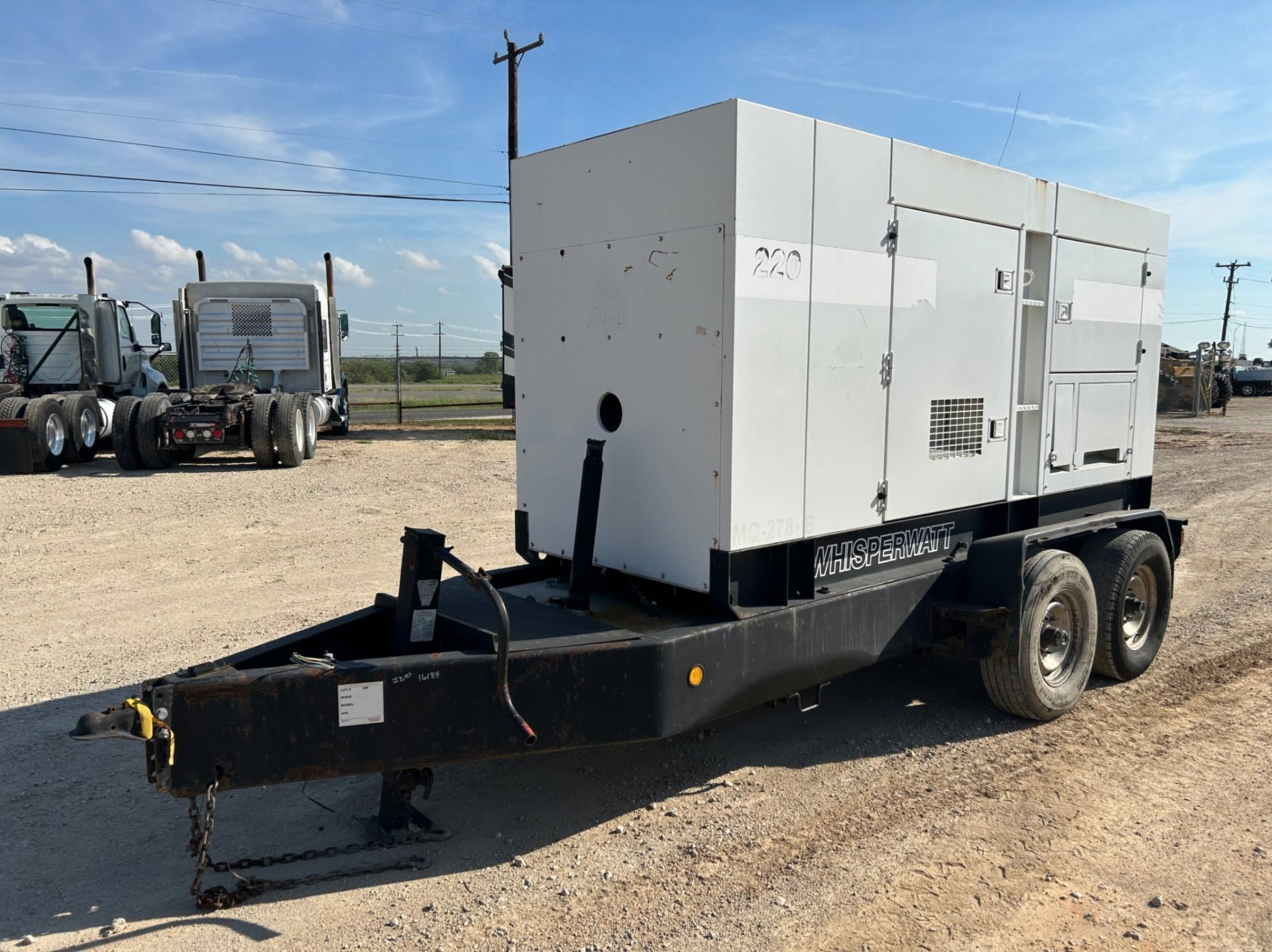 WHISPERWATT 220 DIESEL POWERED GENERATOR (A58216)