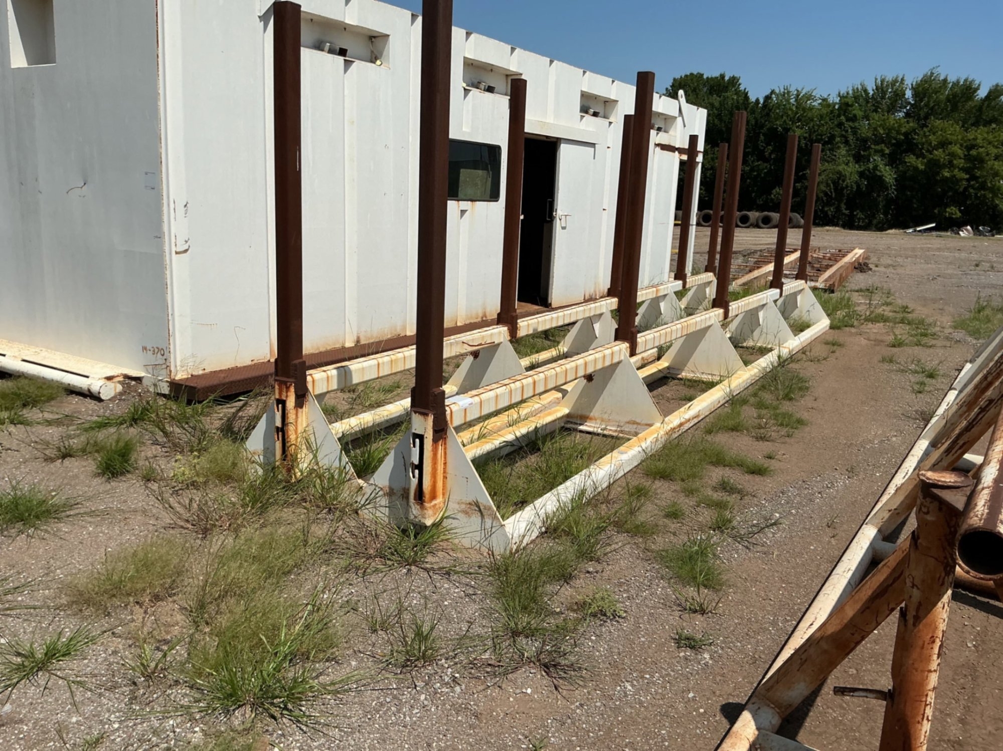 PAIR OF TALL STACK PIPE RACKS (A50854)