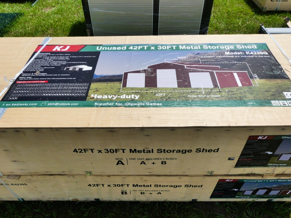 KJ 42'x30' Metal Storage Shed (A50121)