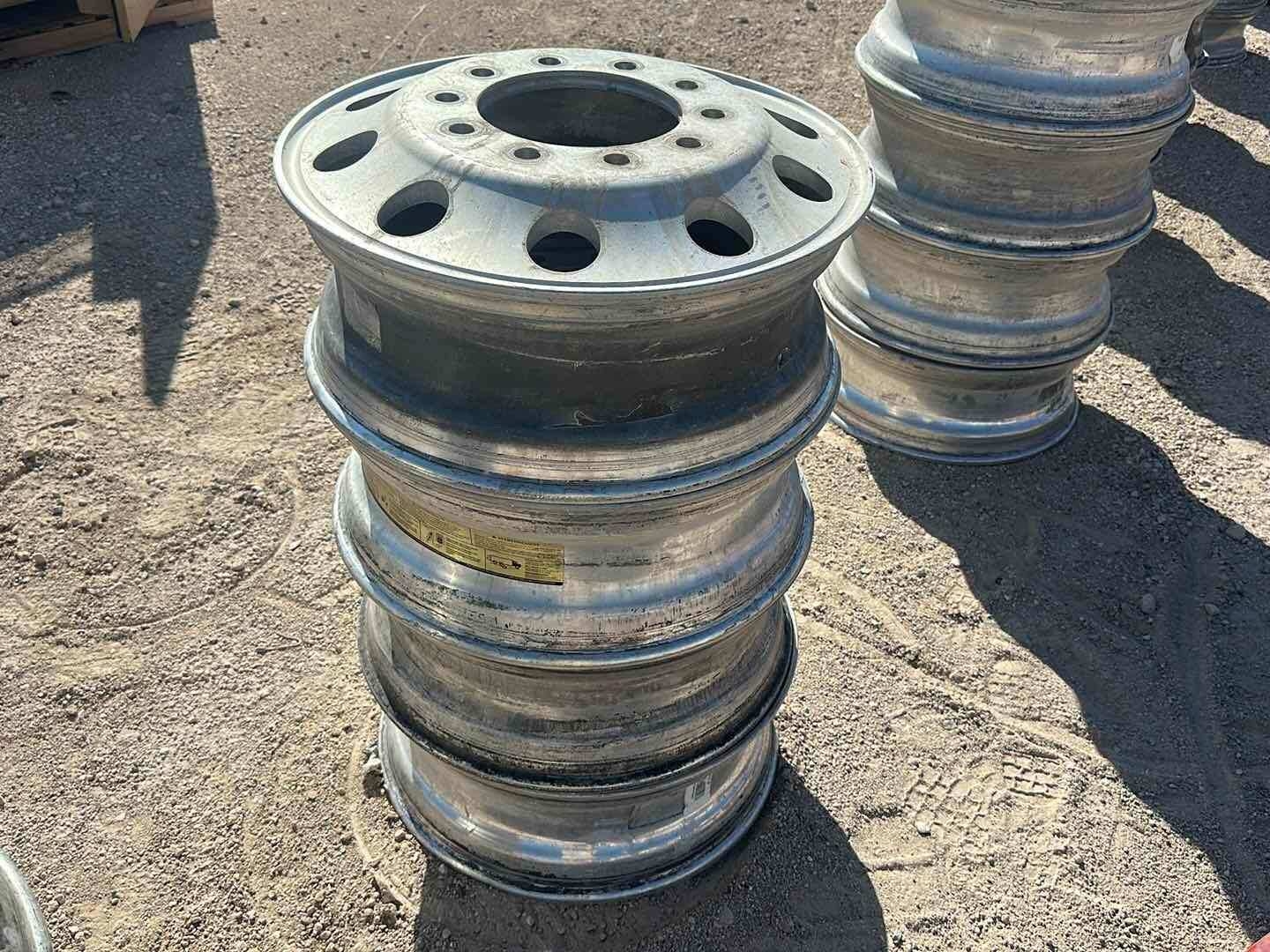 SET OF (4) ALCOA 24.5 ALUMINUM RIMS (A53843)
