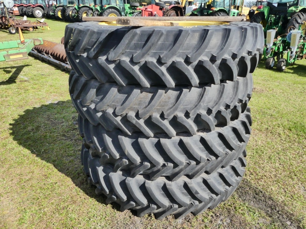 (4) Alliance 380/90R46 Tires & Rims (A57148)