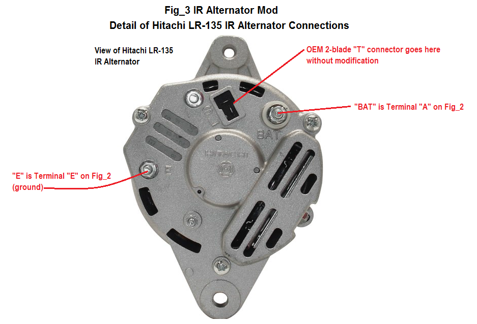 Internal Regulated Alternator, Hitachi Alternator Wiring Diagram