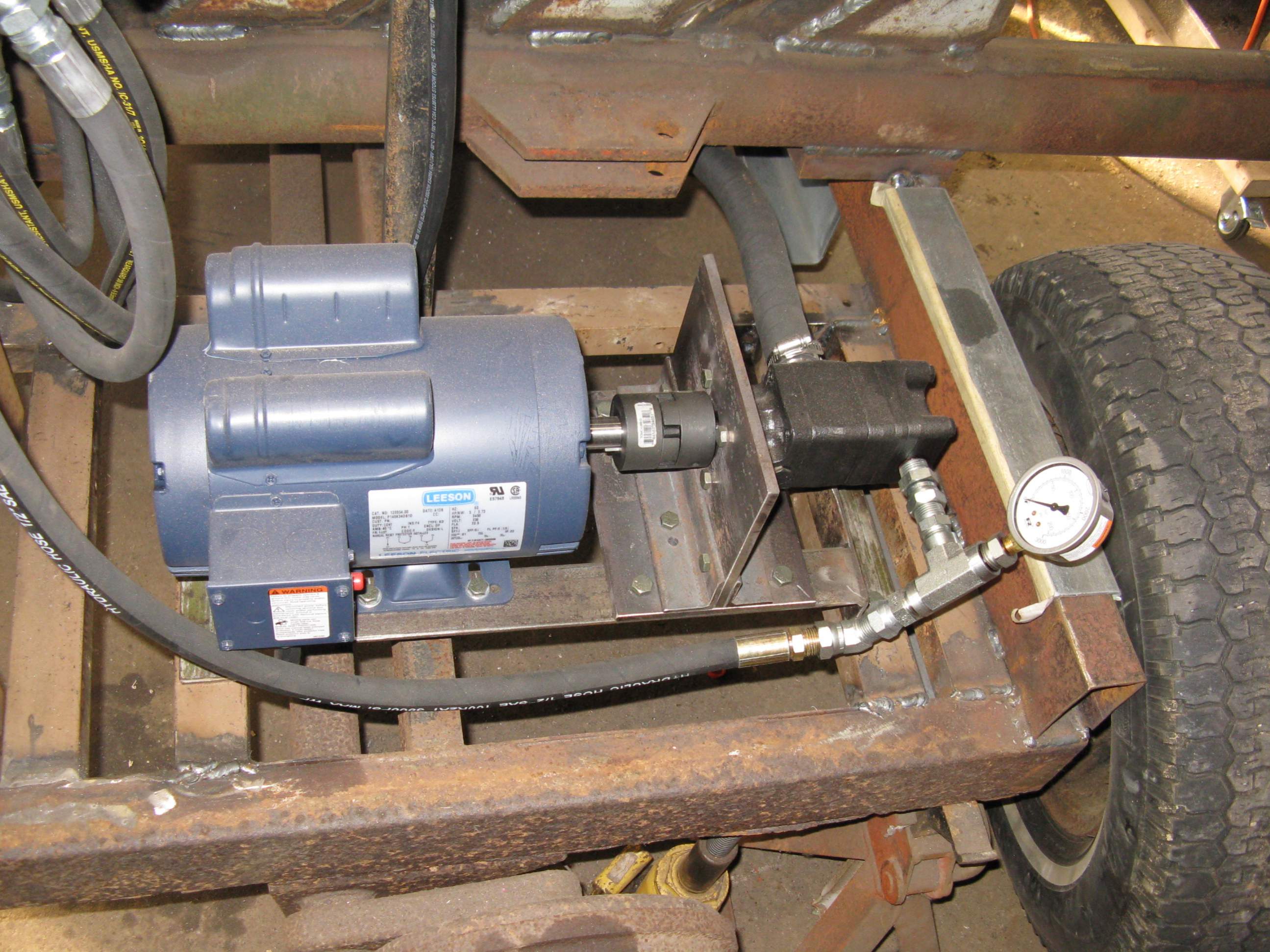 Diy electric log shop splitter