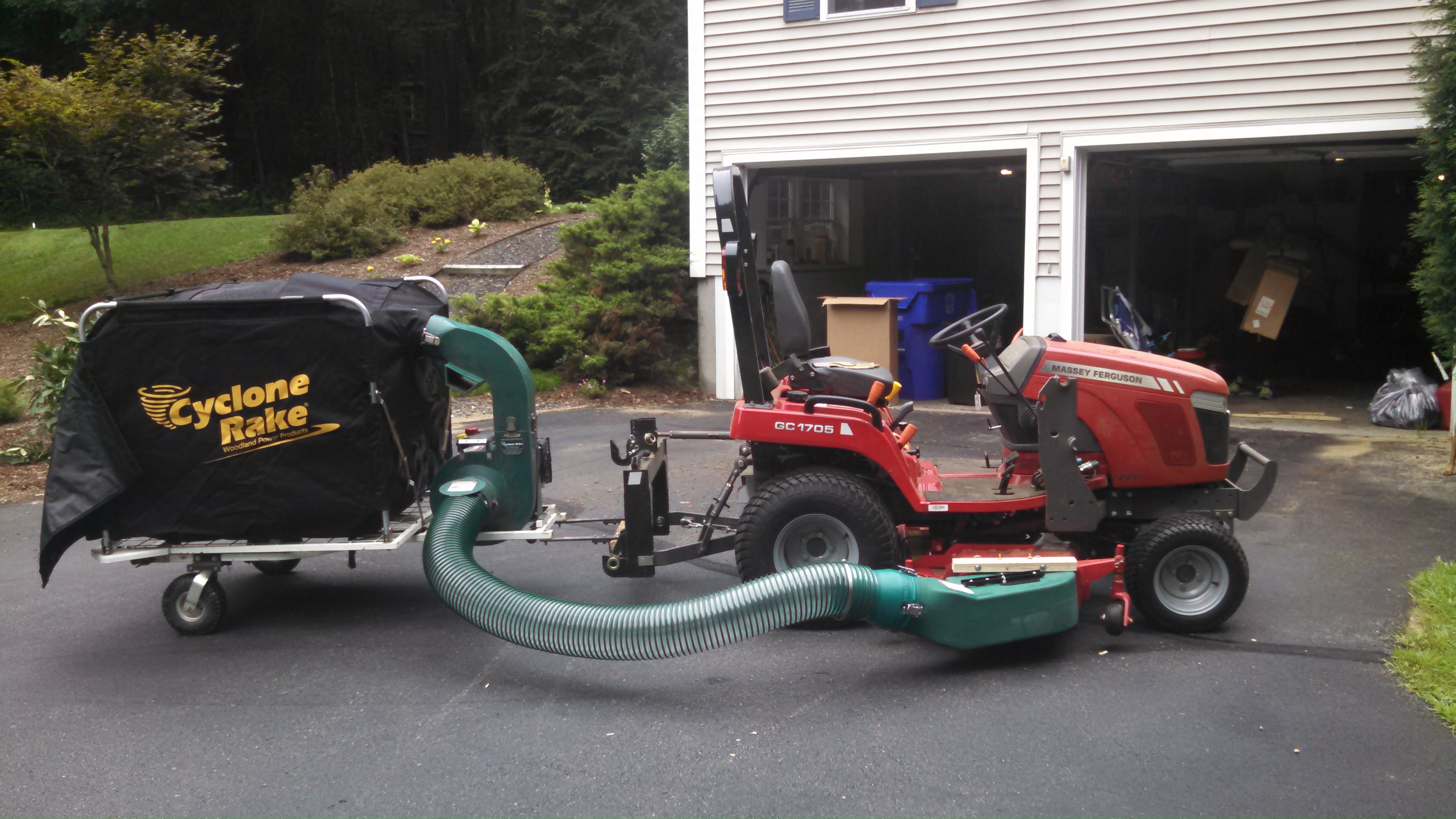 3 Point Hitch GC1705 Cyclone Rake leaf vacuum. ready for Fall Spring cleanups TractorByNet