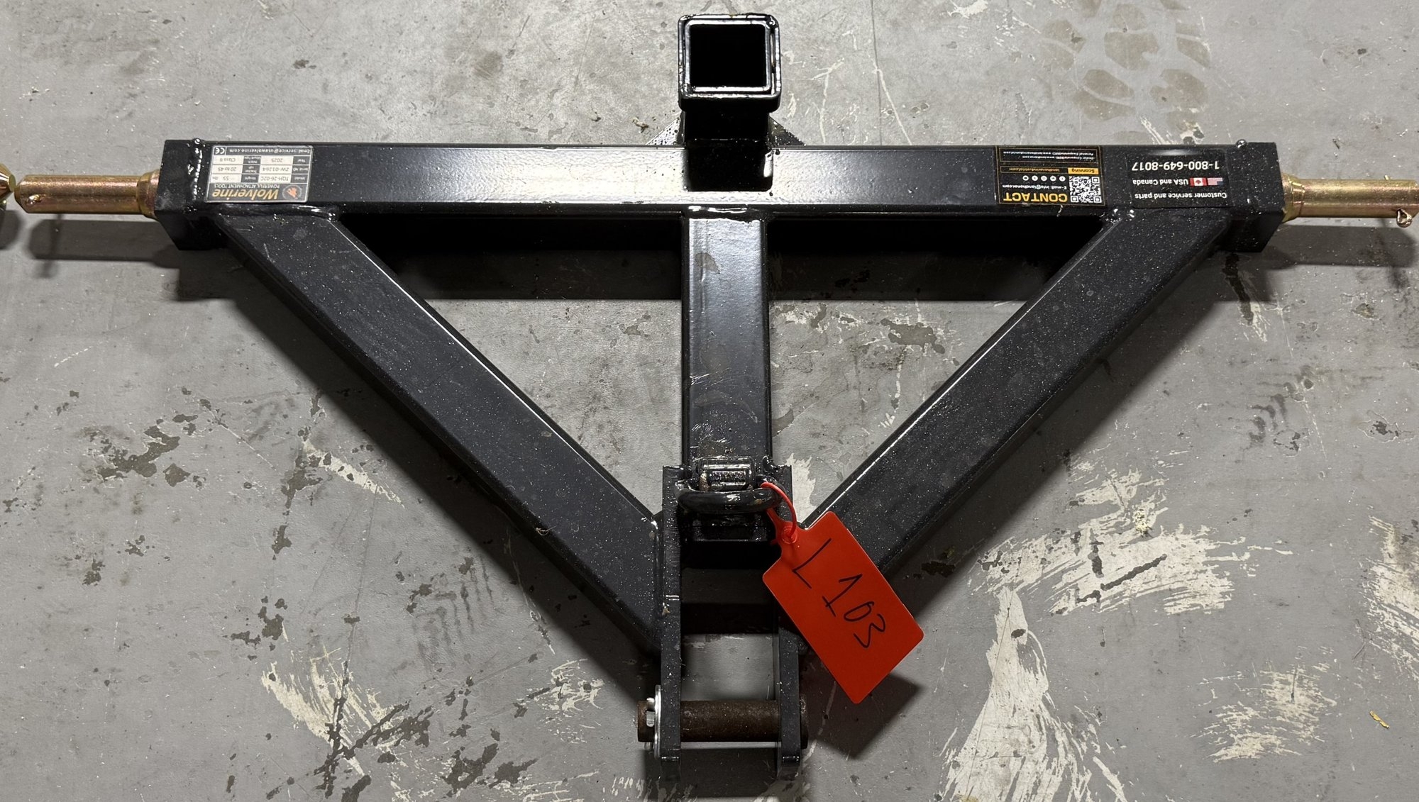 New Wolverine 3pt Receiver Hitch (A53002)