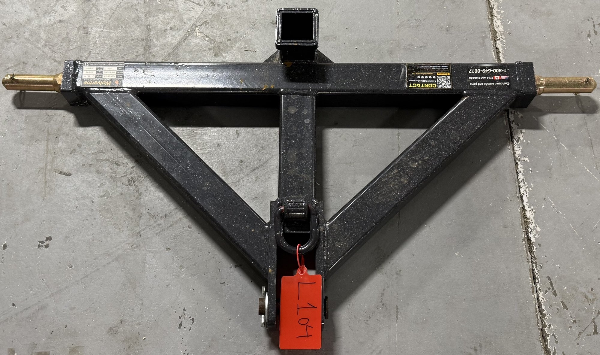 New Wolverine 3pt Receiver Hitch (A53002)