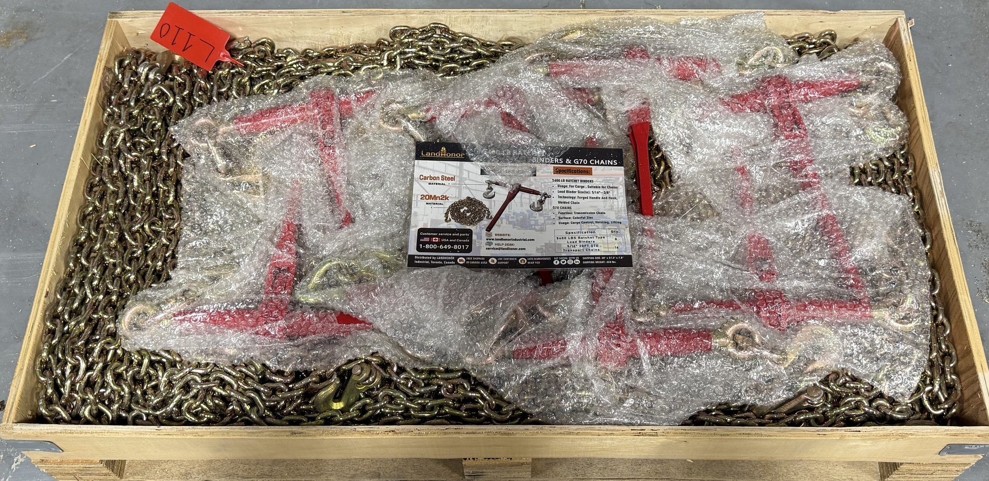 New Land Honor 5400 LB Ratchet Binder And Chains (A53002)