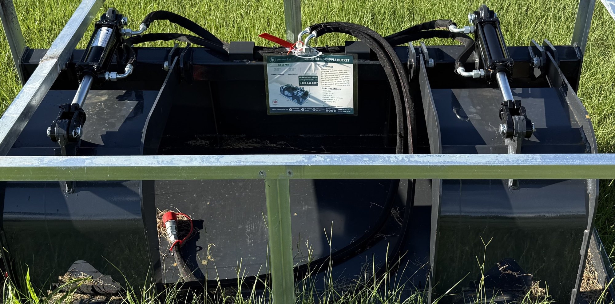 NEW 36'' Skid Steer Grapple Bucket (A53002)