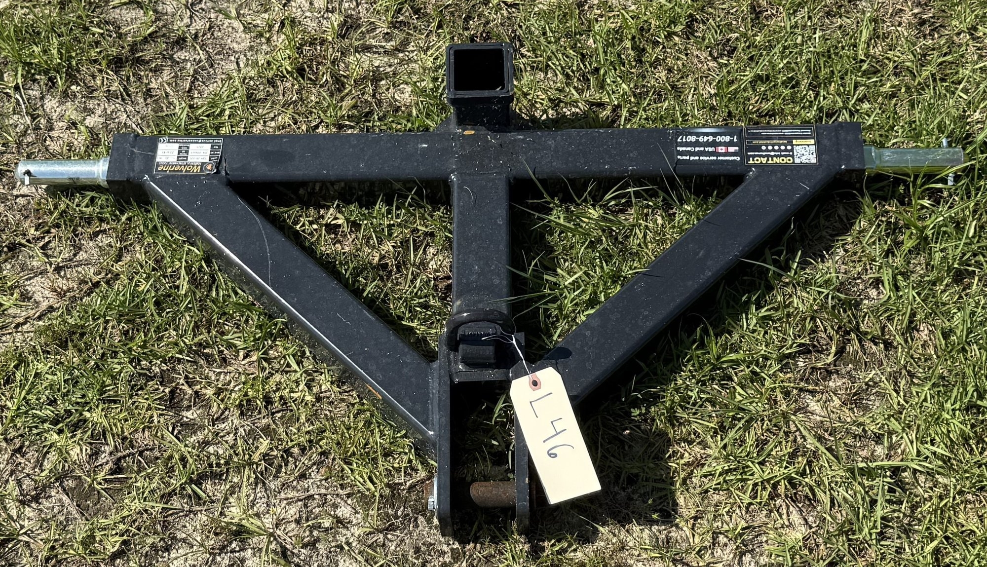 NEW Wolverine 3PT Hitch Receiver (A48289)
