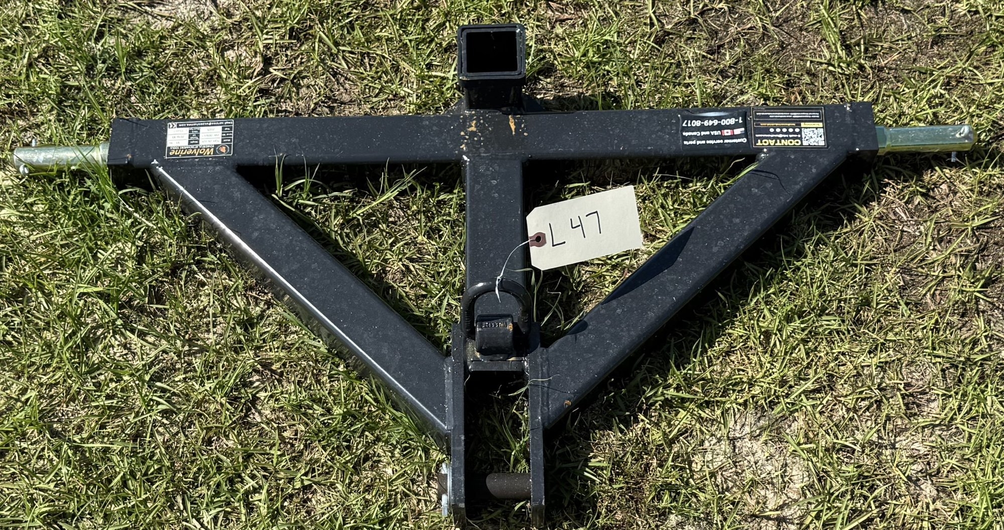 NEW Wolverine 3PT Hitch Receiver (A48289)