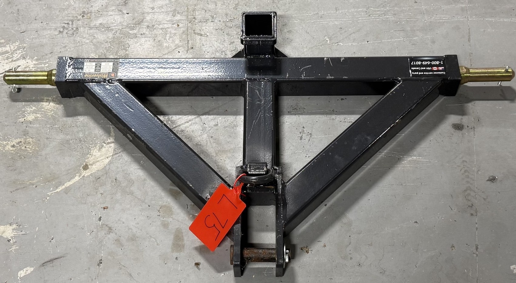 New Wolverine 3Pt hitch Receiver (A59000)