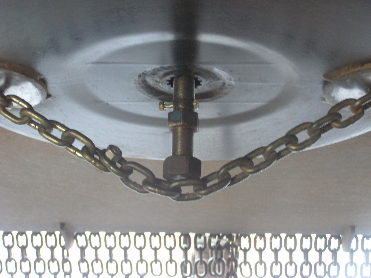 Replacing blades and stump jumper on brush hog... TRAINWRECK