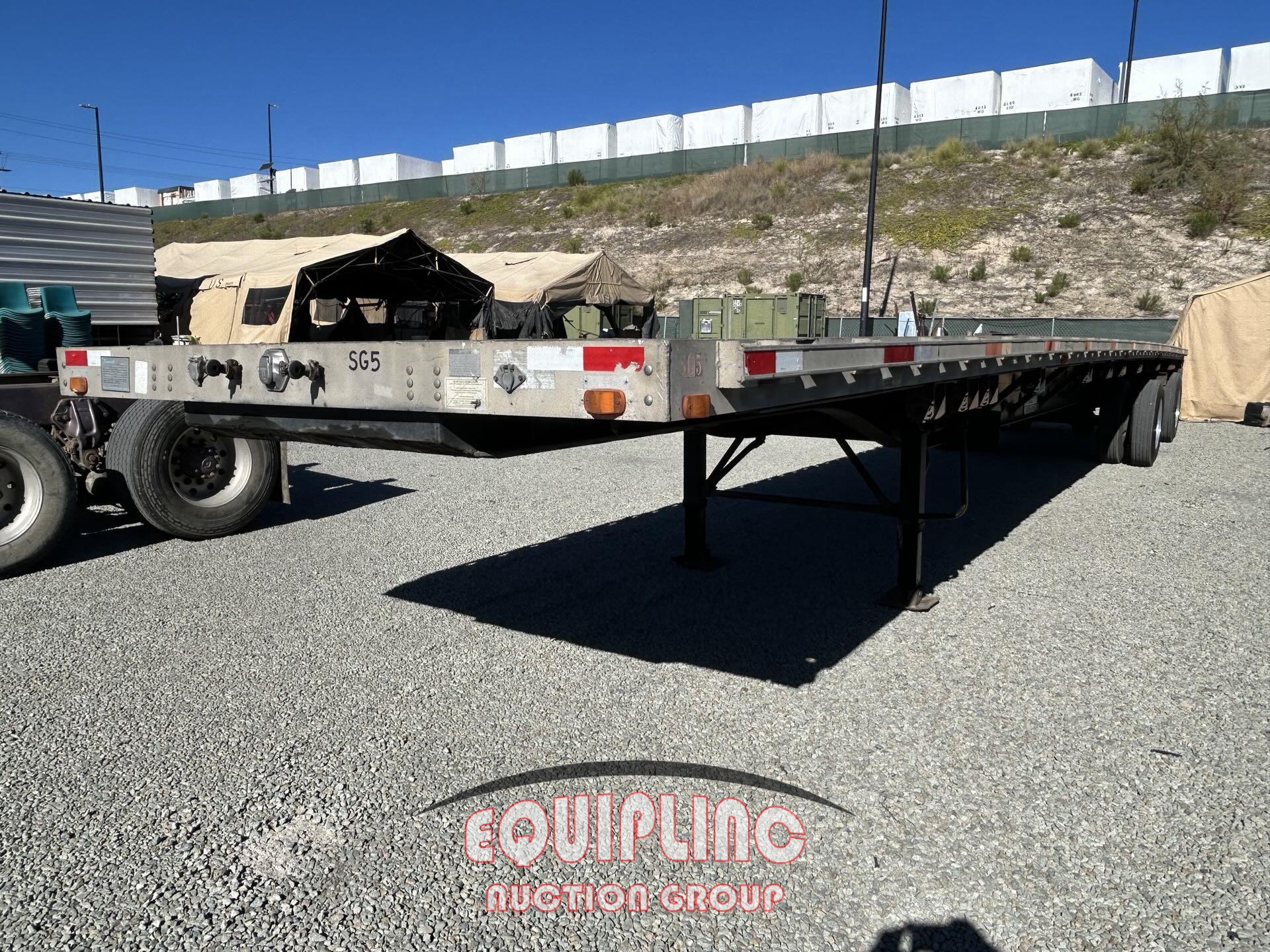 1999 TRANSCRAFT FLAT BED 48FT TRAILER (A59905)
