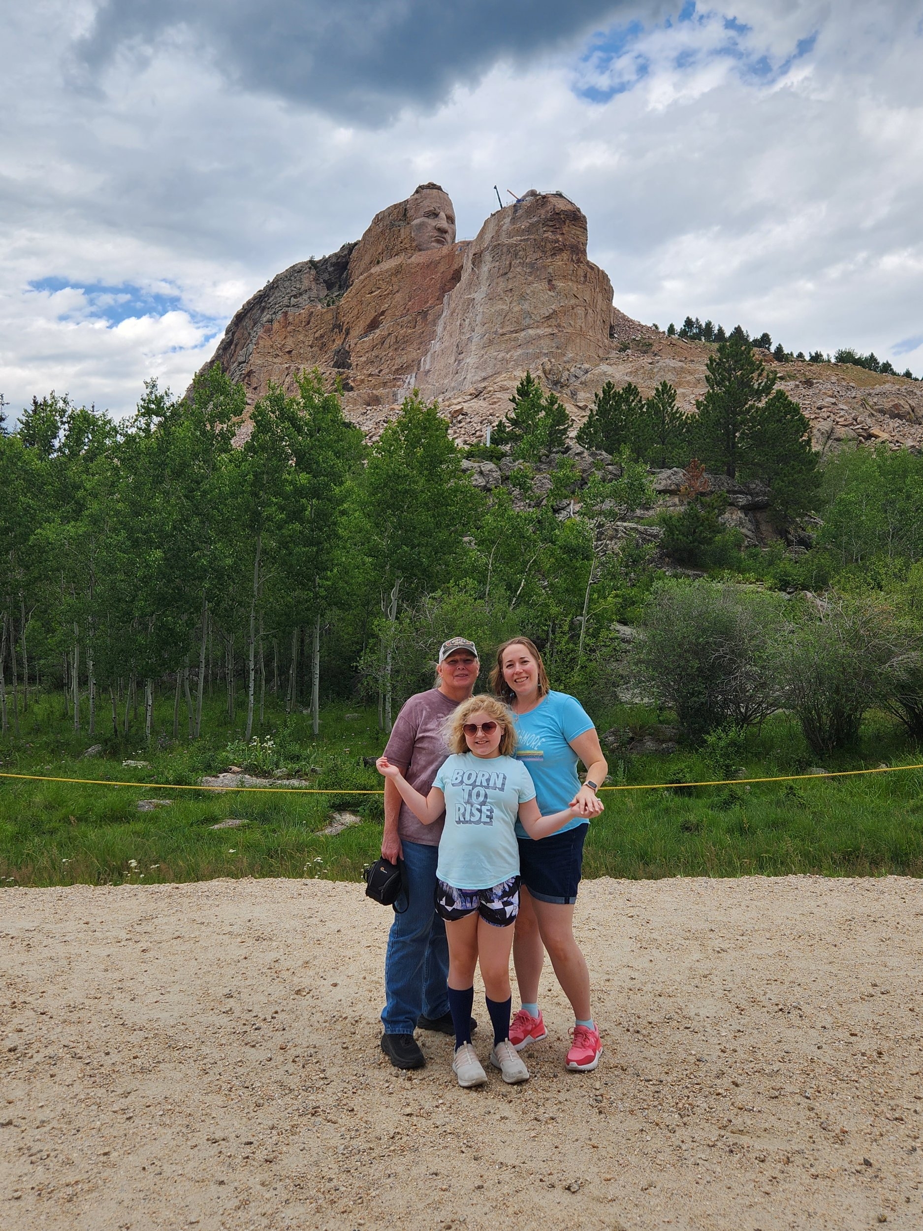 Vacation 2023 Brandi Chloe and Rebecca In At Base of Crazy Horse.jpg