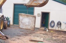 Another view of the star on the paver while I'm moving it with my backhoe.jpg