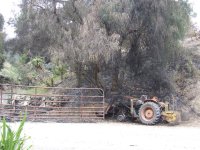 Tractor by burned gate.jpg