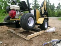 Disassembled pallet to prevent nail damage to tires.JPG