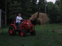 can't carry much hay in bucket.JPG