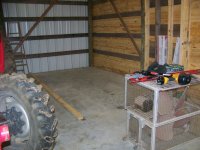 1-8-12 Ready to build Workbenches and wall.jpg