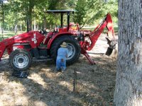 9-27-08 Brandi hurrying to get the Big RED Beast going.jpg