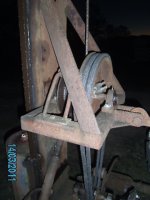 cable comes out of the wich drum around a bolt and clamped.JPG