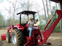 1-3-09 Brandi Tickled Over Drilling First Hole.jpg