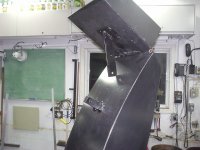 Snowblower hydraulic chute deflector ready for cylinder bracket to be installed.JPG