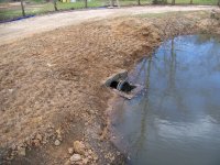 1-28-17 Small Pond Overflow Concrete From Pier.jpg