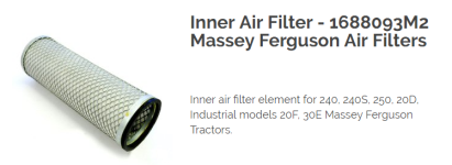 Inner Air Filter 1688093M2.png Inner Air Filter 1688093M2.png