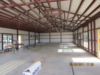 Inside Metal Building Bardominium House after Shell Completed.JPG