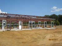 Windows and Doors Installed on Barndominium Metal Building Frame 2.JPG