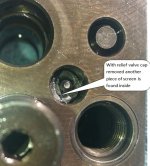 Photo 3 - Filter screen found under relief valve cap.jpg