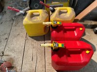 No-Spill gasoline cans.JPG