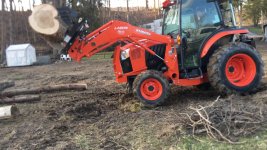 Load too high no Ballast and on slight grade with wheels turned.jpg