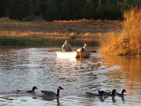 Boating in our small pond, Sep 2006.jpg