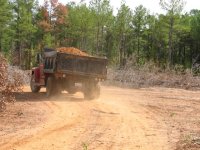 19  Dump truck with 5 yards of dirt heading out.jpg