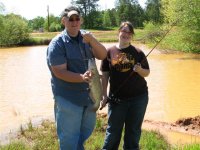Casey with his sister Katey, who caught the biggest fish of the day.  2.75 pounds..jpg